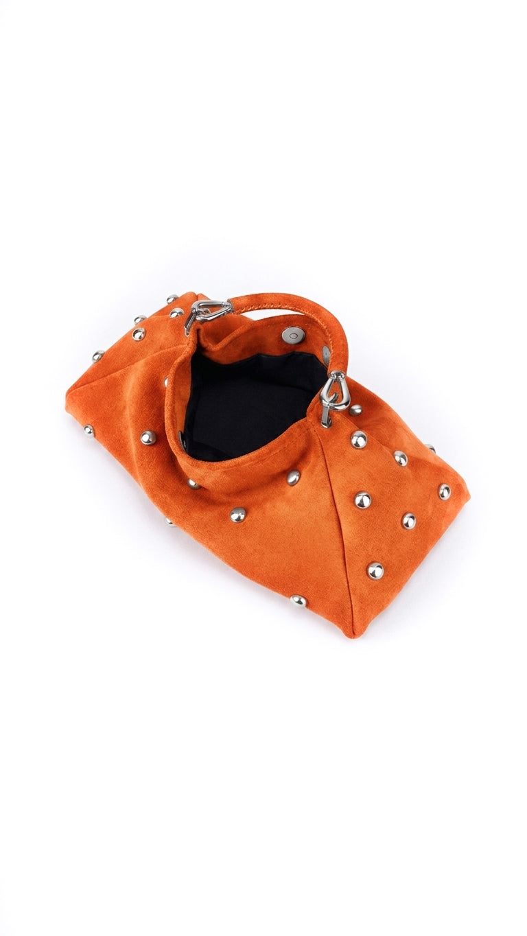 Bag ALMA Orange with half-sphere Studs