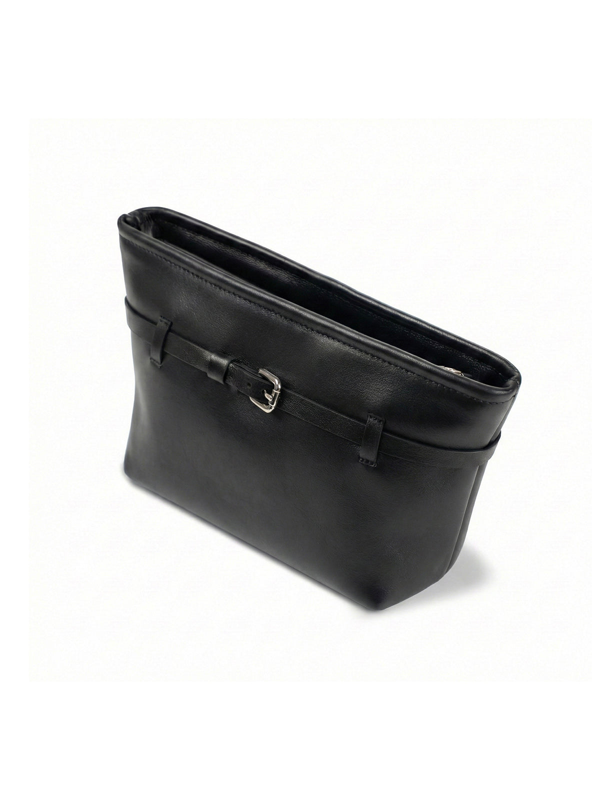 Makeup Bag with Strap Black, L