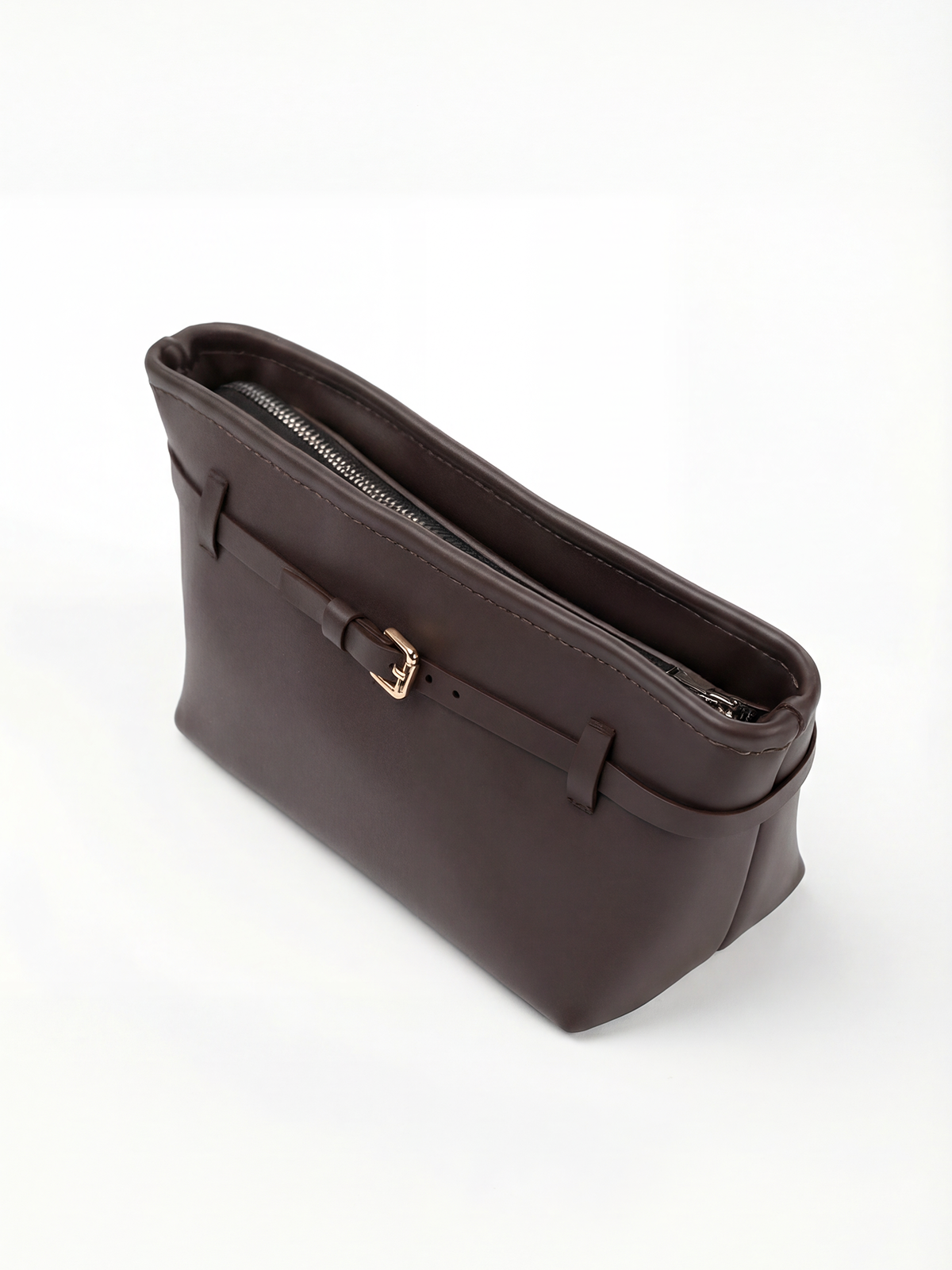 Makeup Bag with Strap Chocolate, S