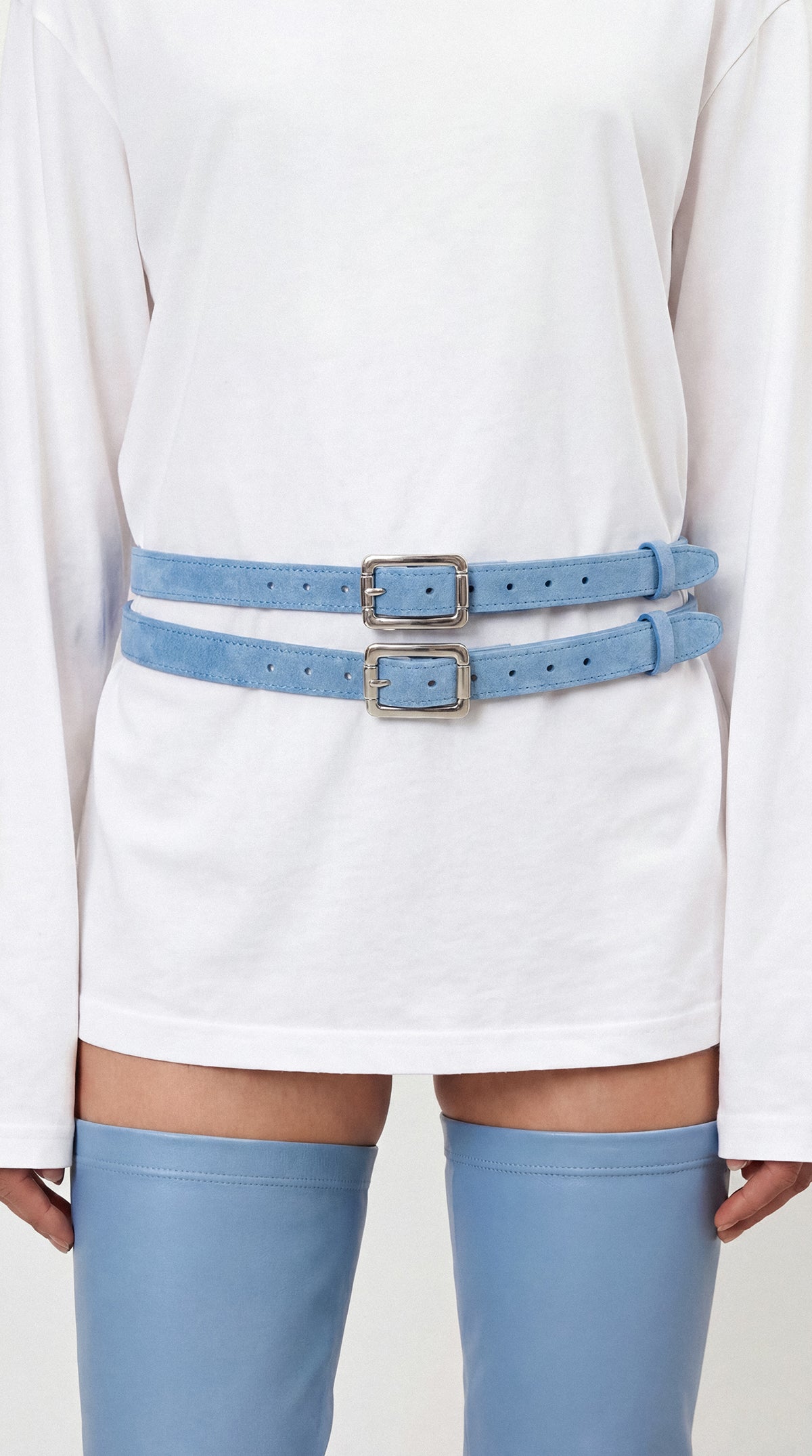Belt Noxia Blue Suede