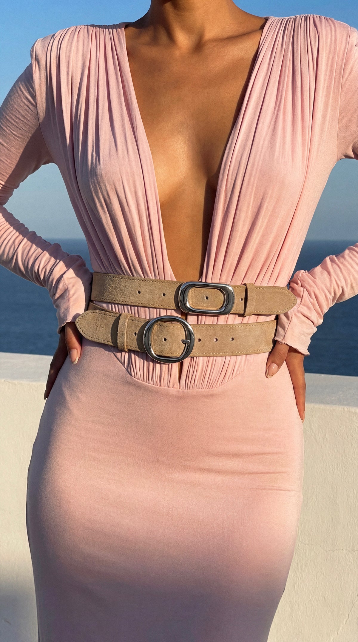 Belt NELA Beige Suede