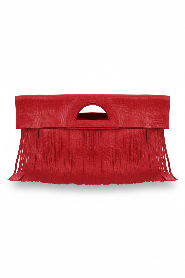 Bag RIGfringe Mini Red Textured Leather