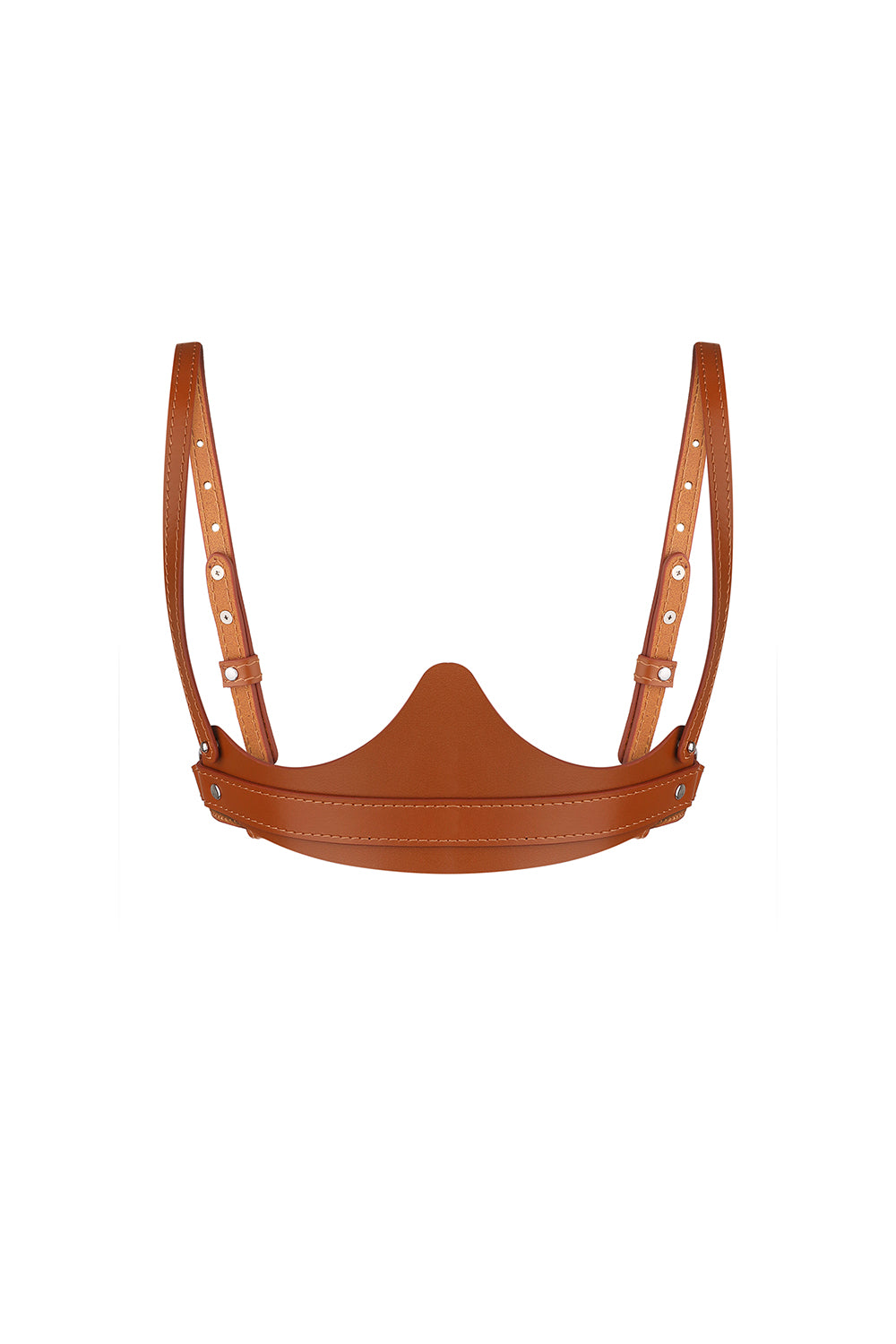 Cupless corset Selene brown