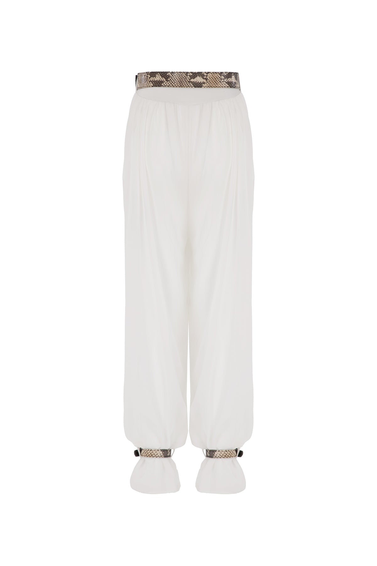 Pants with Straps Sahara White