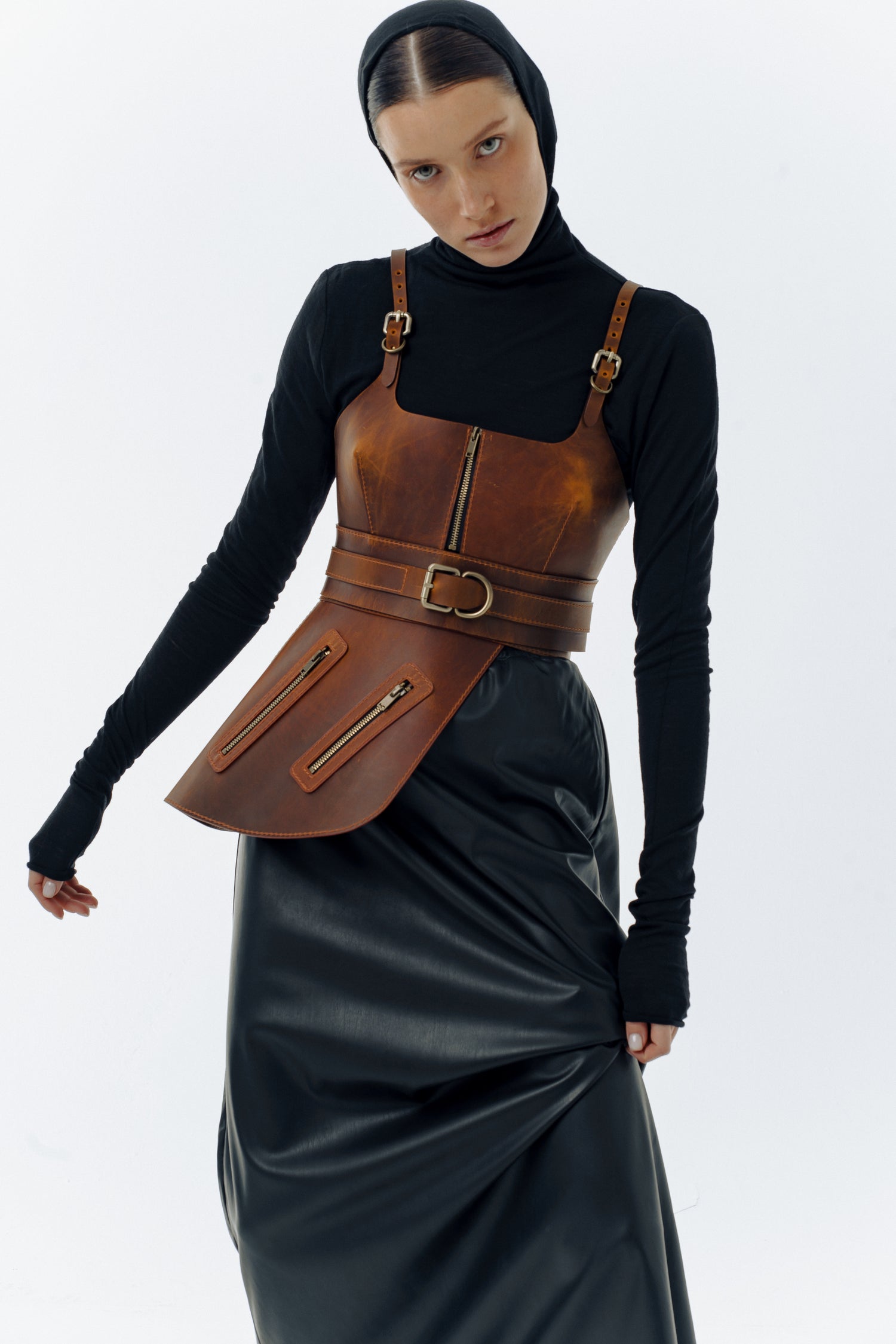 Corset Kairo Brown crazy horse