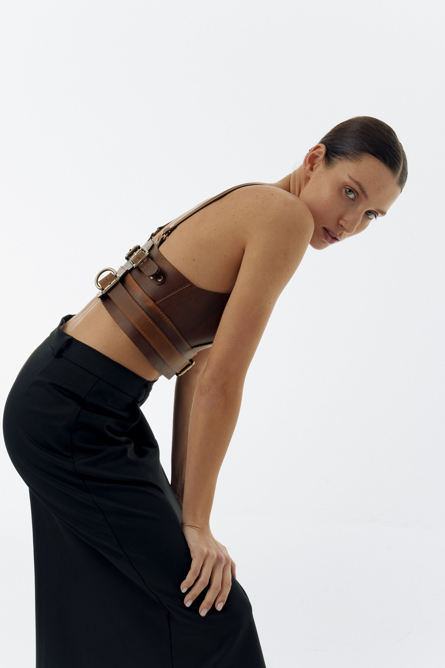 Corset Kairo Brown crazy horse