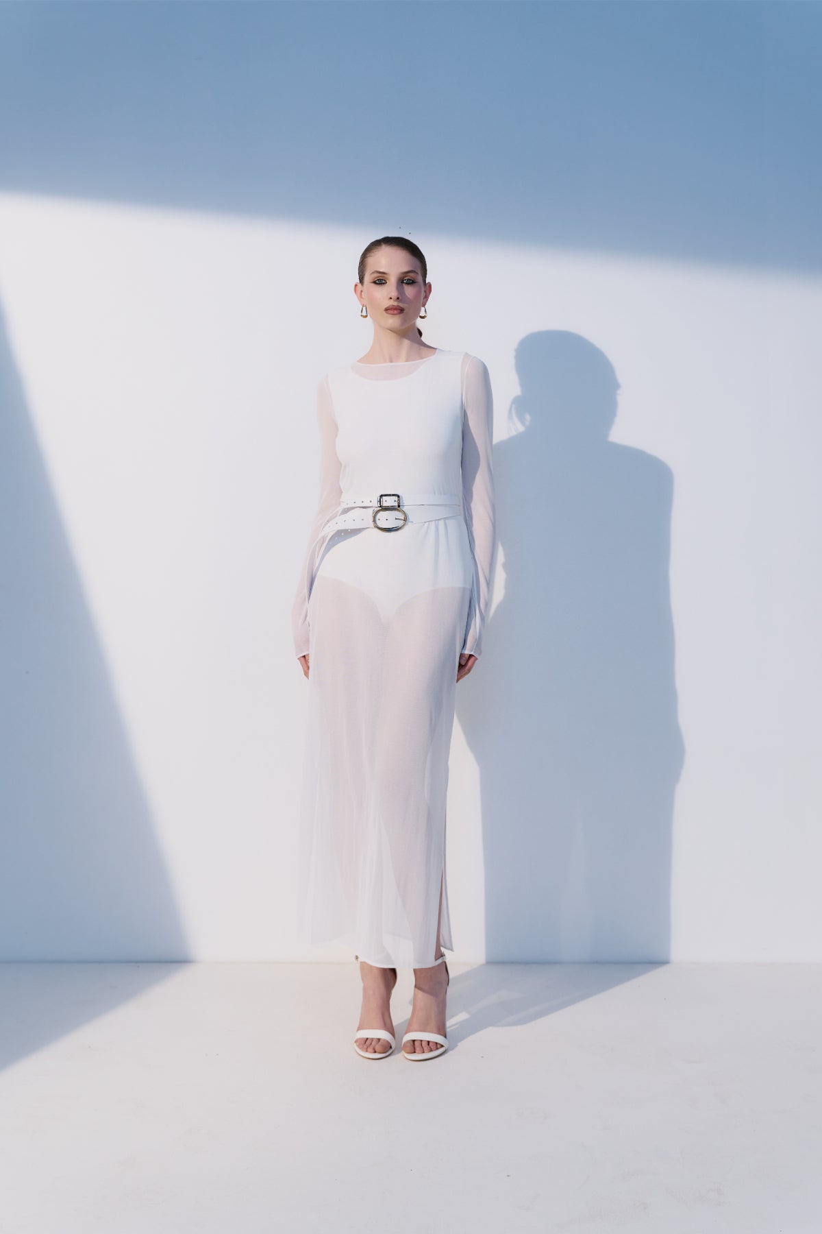 Dress with Bodysuit Shady Milky White