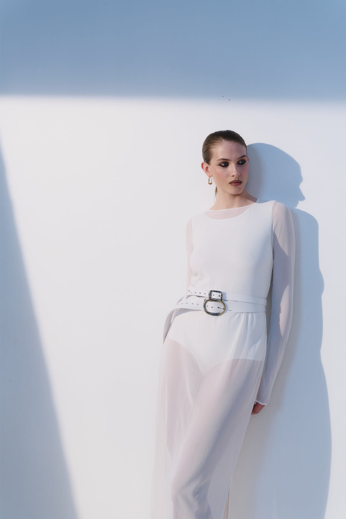 Dress with Bodysuit Shady Milky White