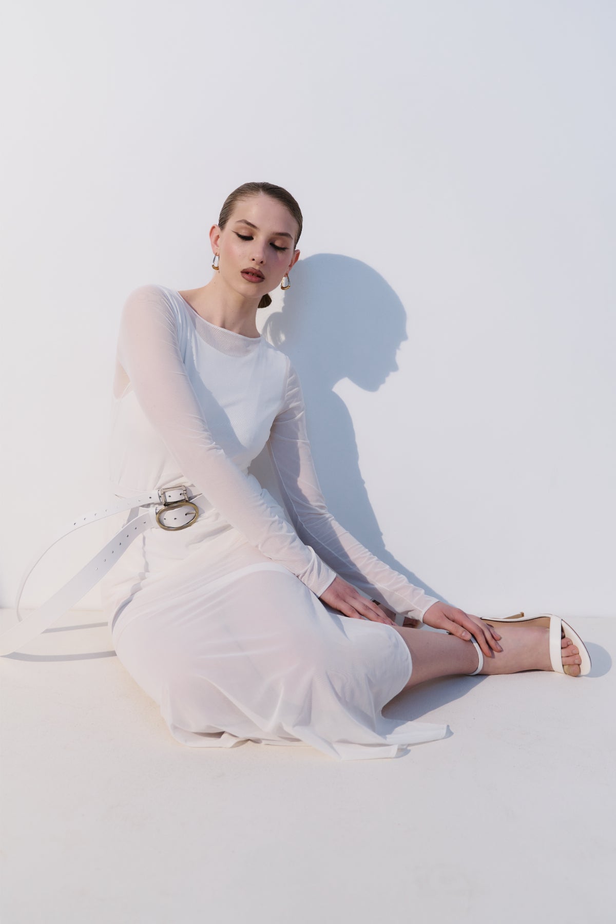 Dress with Bodysuit Shady Milky White