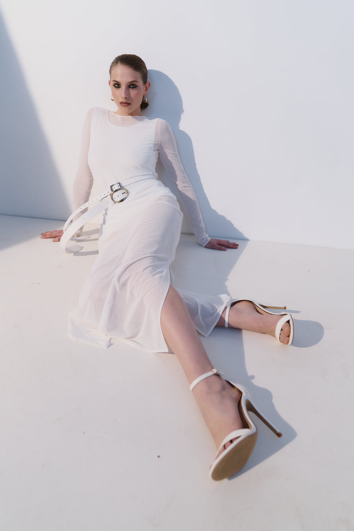 Dress with Bodysuit Shady Milky White