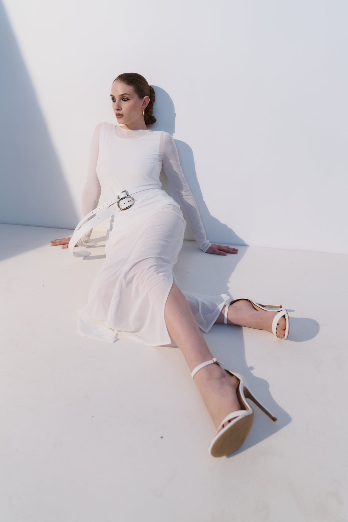 Dress with Bodysuit Shady Milky White