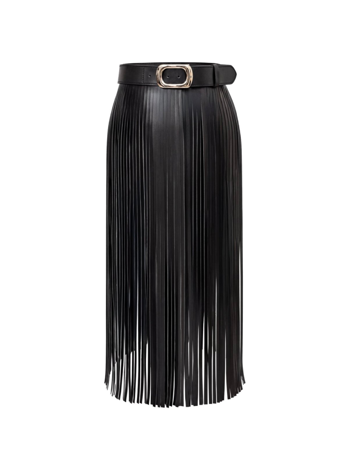Belt ADELIA Black with Fringe