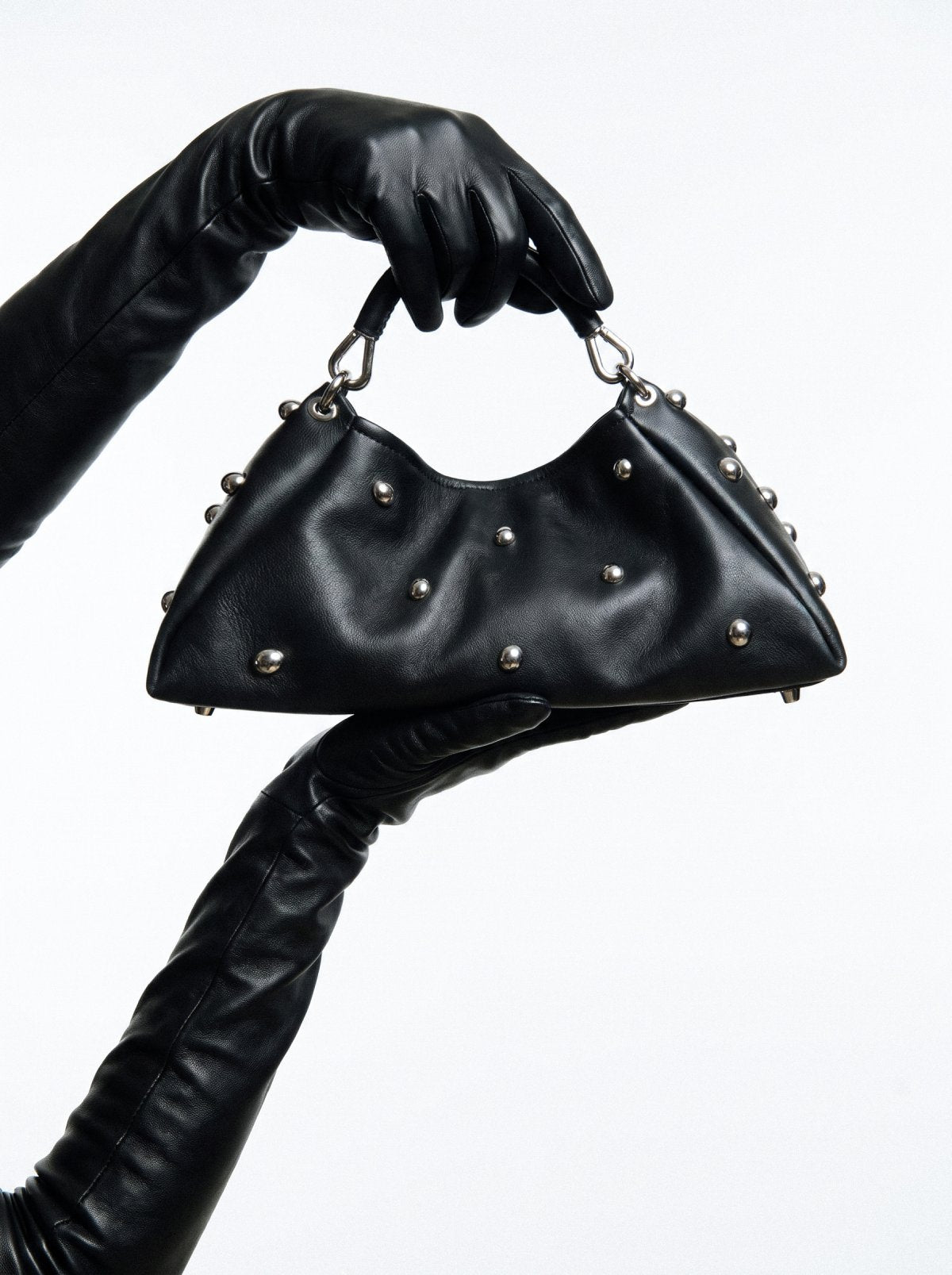 Bag ALMA Black with Metal Hemispheres