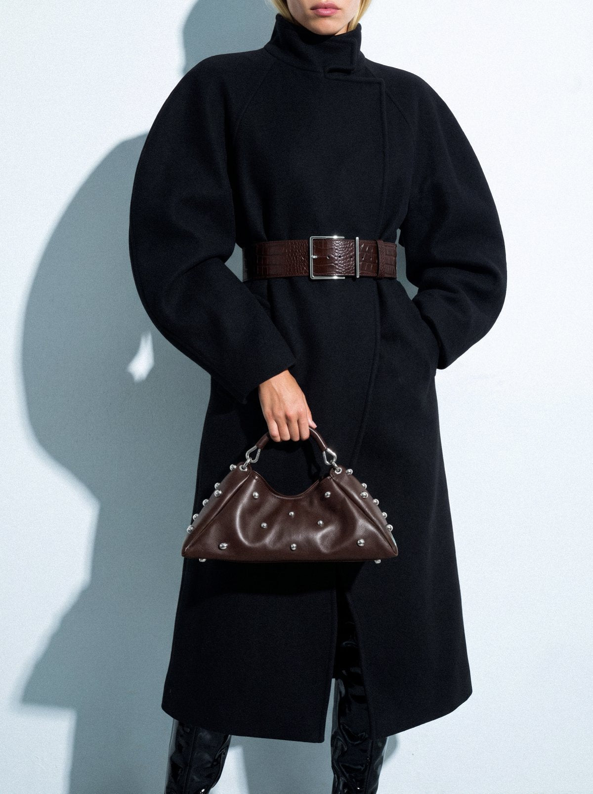 Bag ALMA Chocolate with Metal Hemispheres