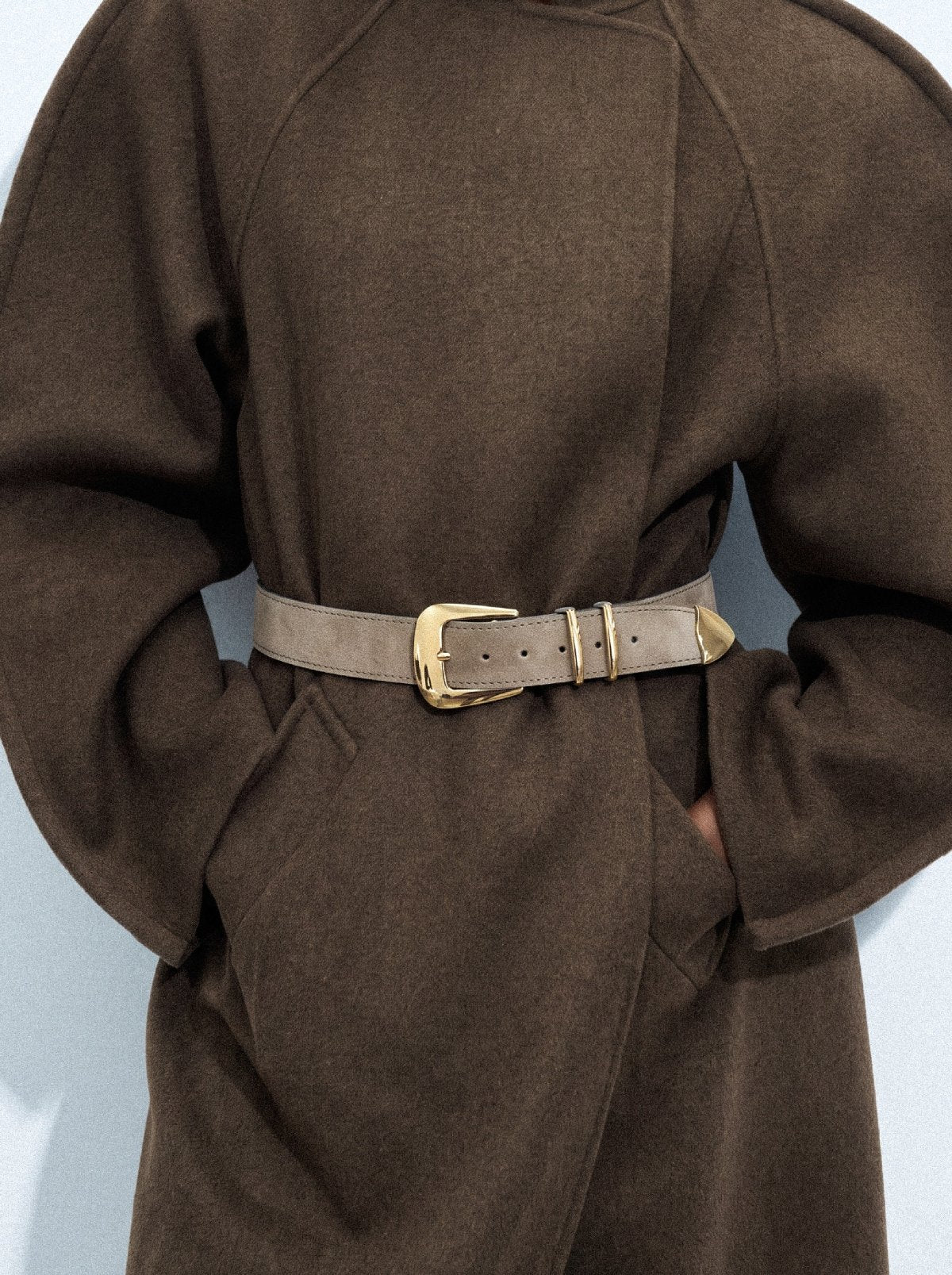 Belt SABLER Beige Suede