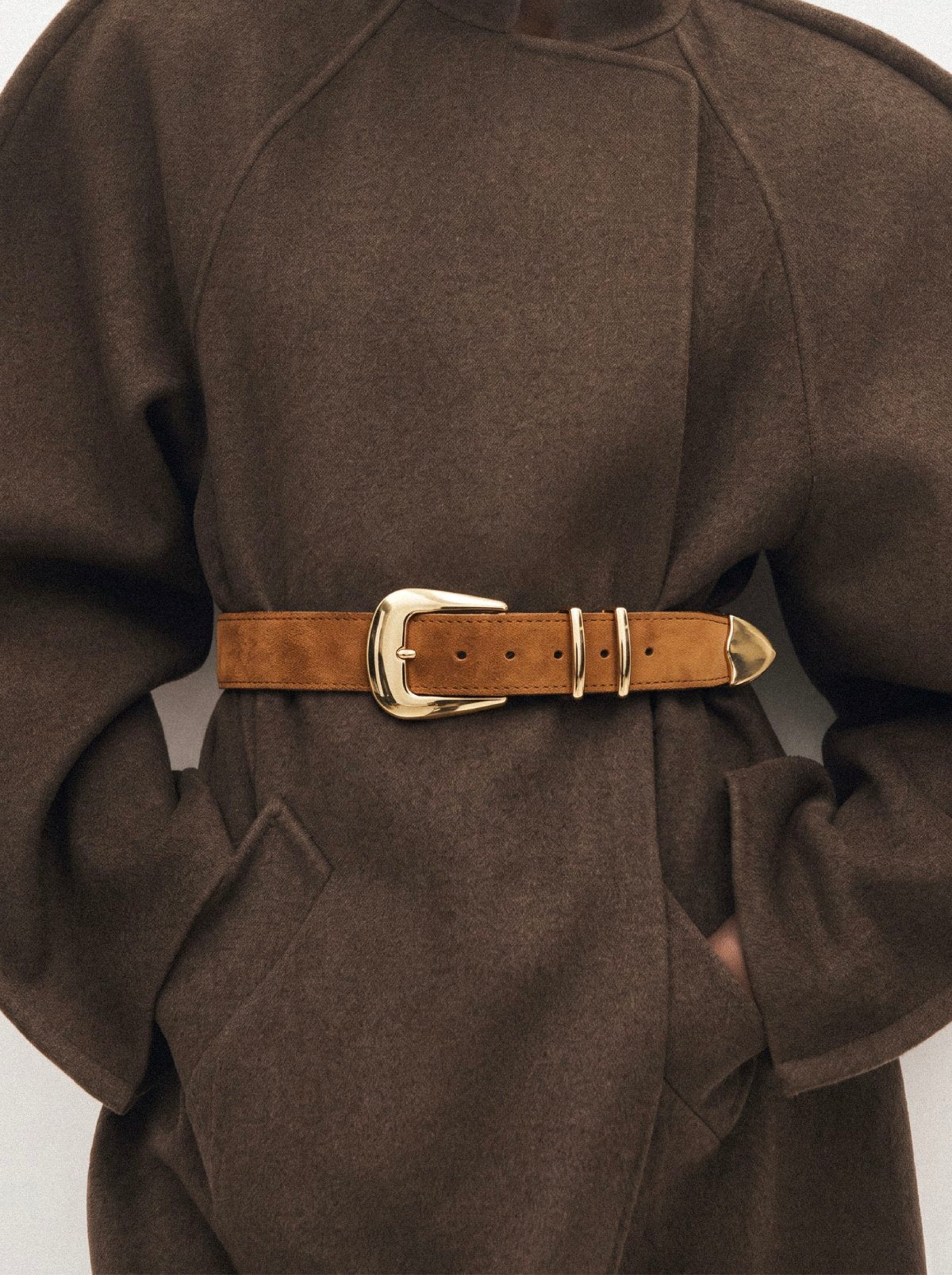 Belt SABLER Caramel Suede