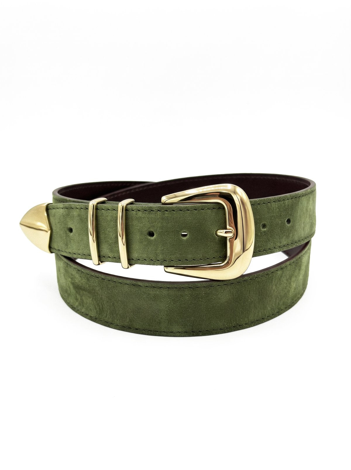 Belt SABLER Olive Suede