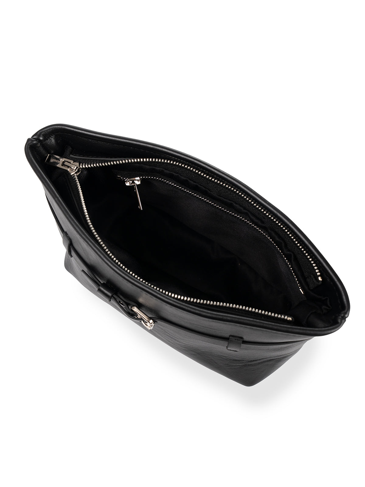Makeup Bag with Strap Black, L