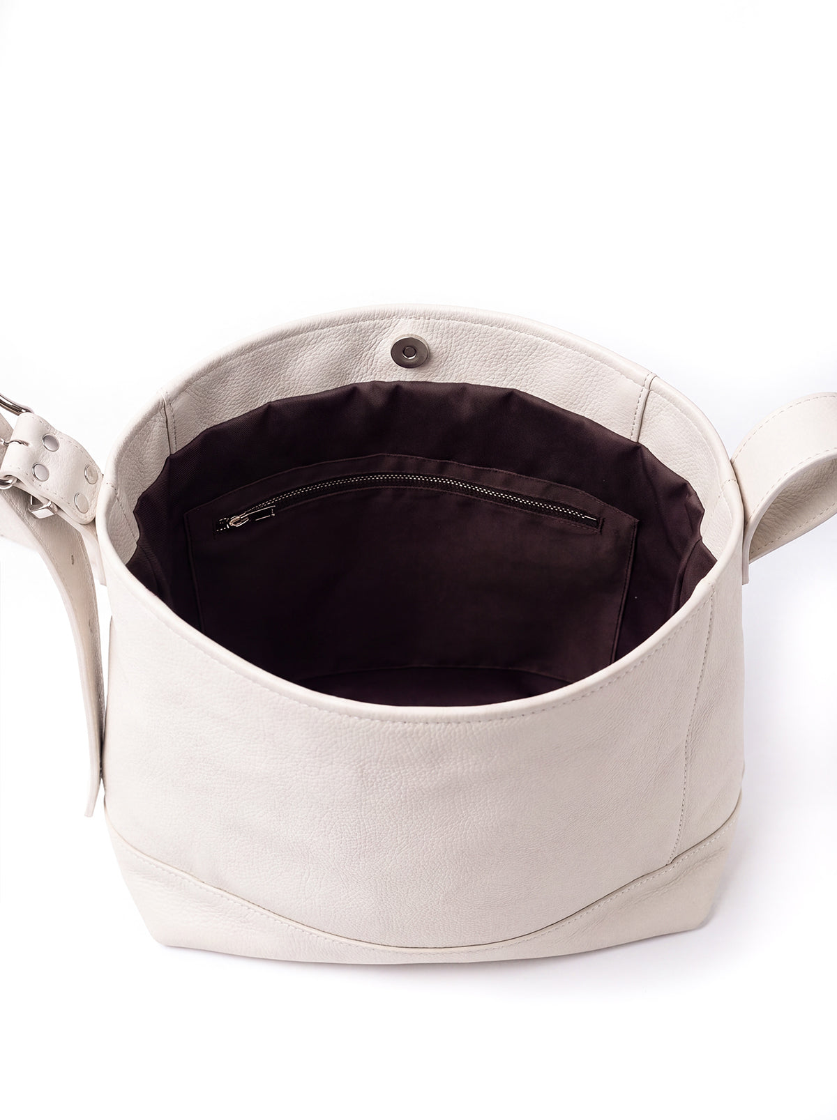 Bag AVIANA Milk Textured Natural Leather