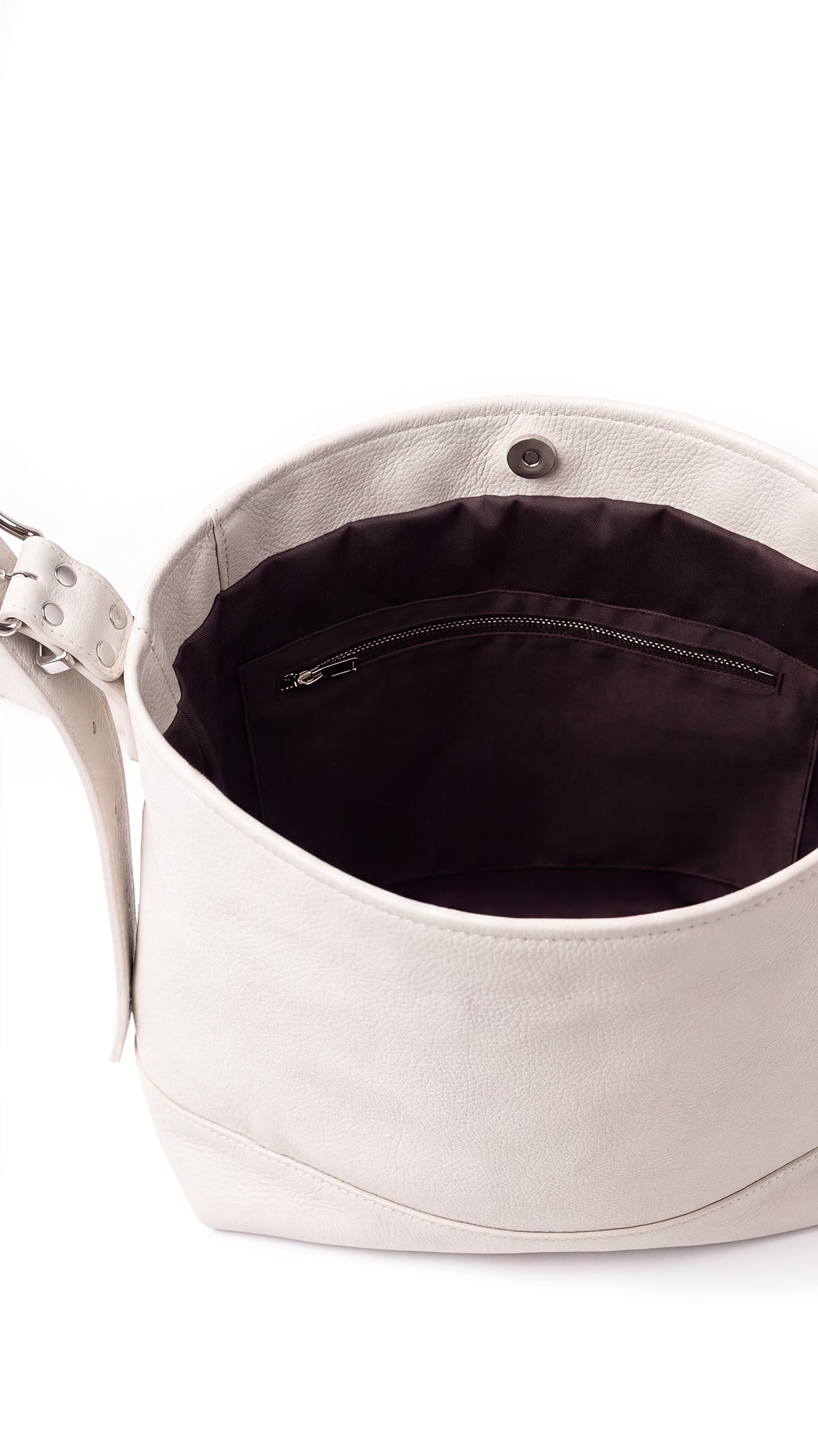 Bag AVIANA Milk Textured Natural Leather