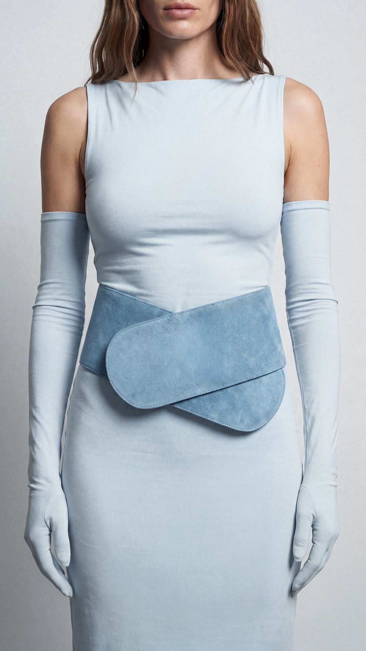 Belt VERDI Blue Suede