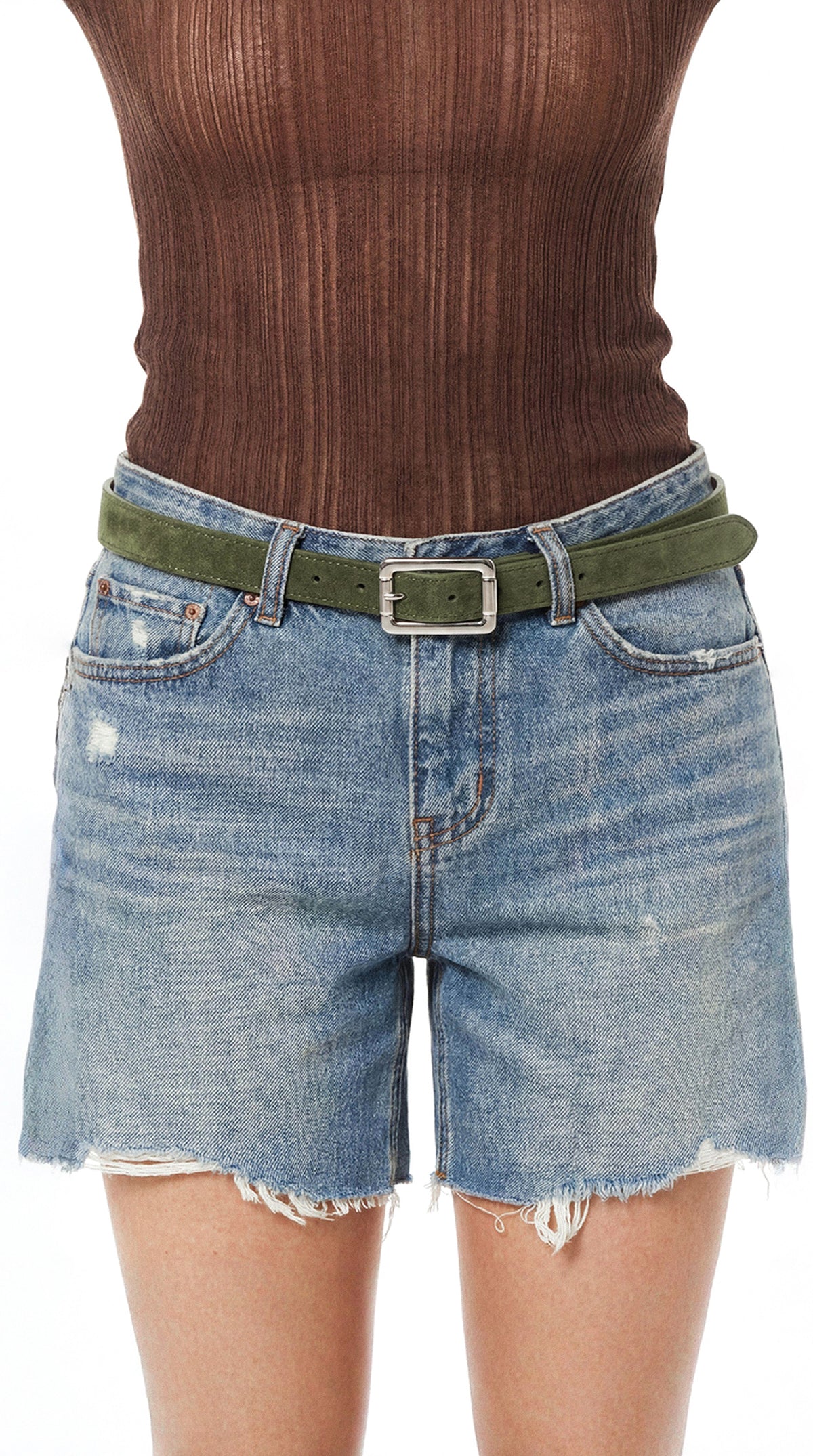 Belt Noxia Olive Suede