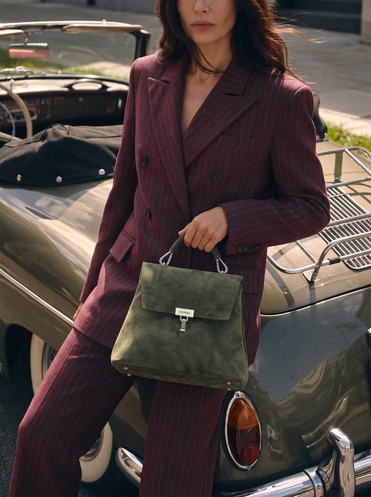 Bag ORA Olive Suede