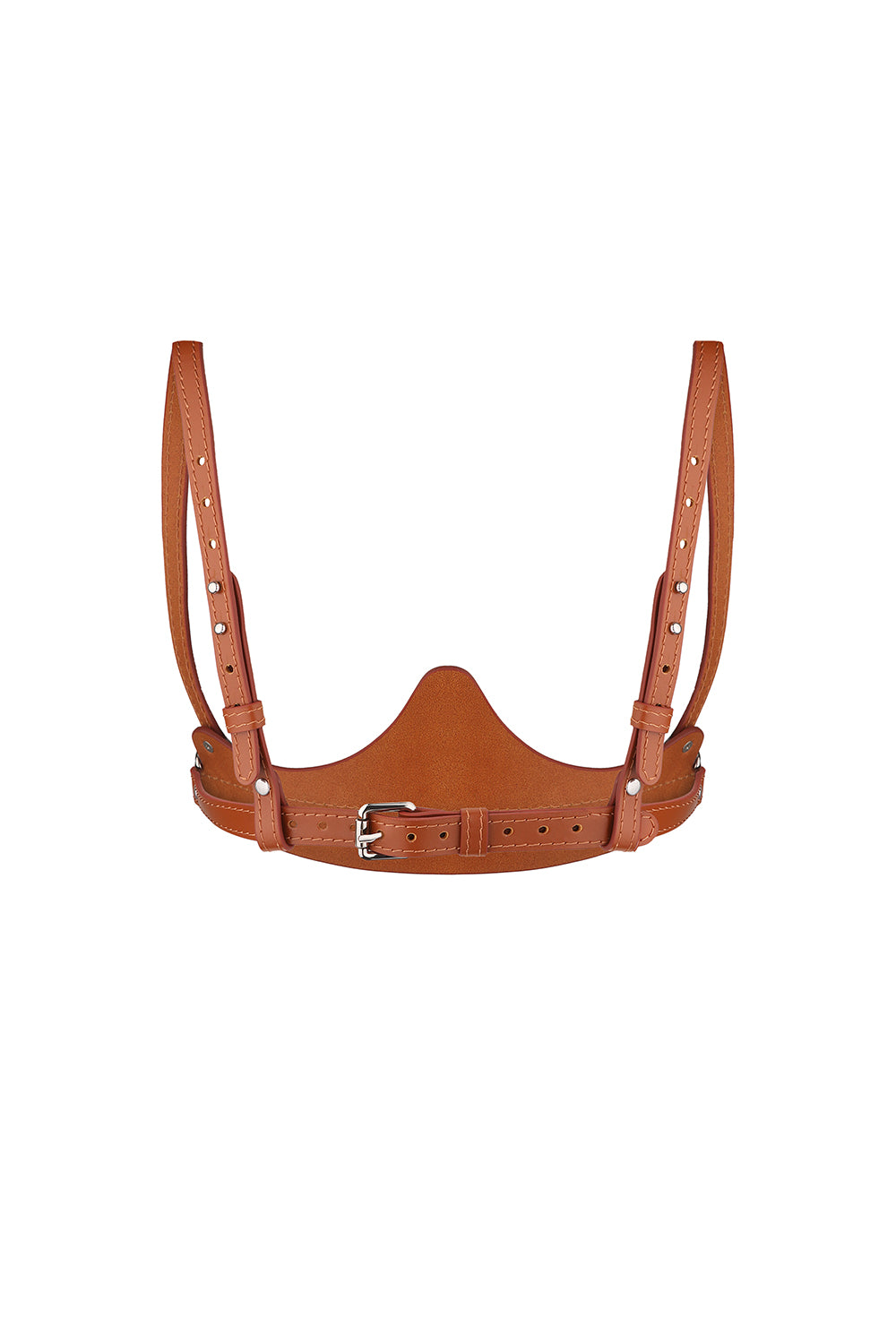 Cupless corset Selene brown