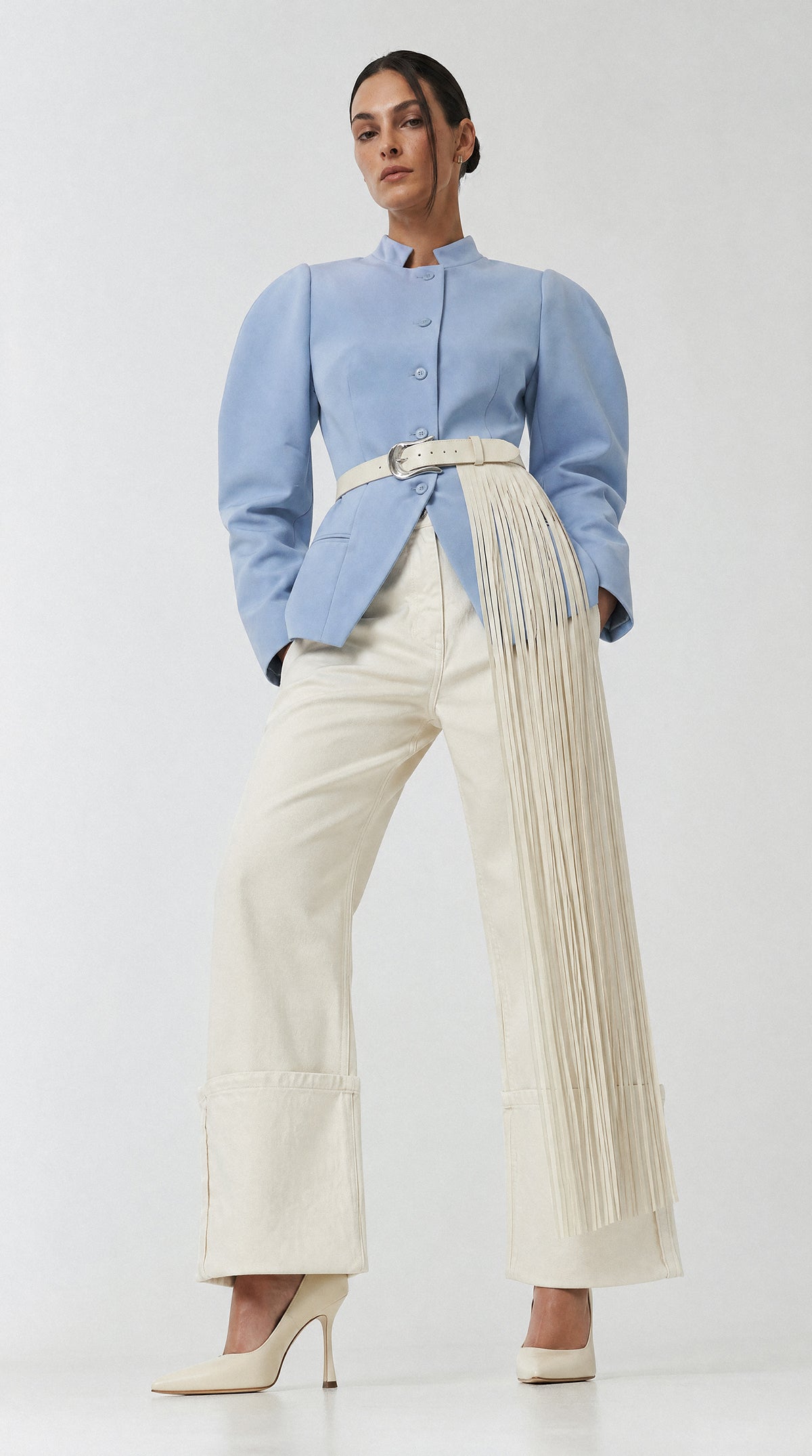 Belt SYRENE Milky White
