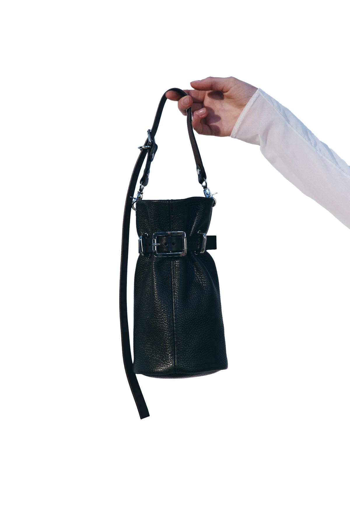 Bag Nikin 2.0 Black Textured Leather