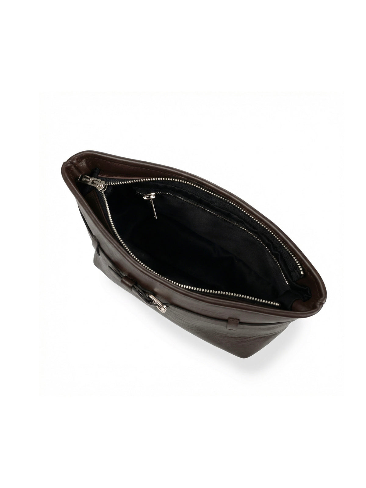 Makeup Bag with Strap Chocolate, L